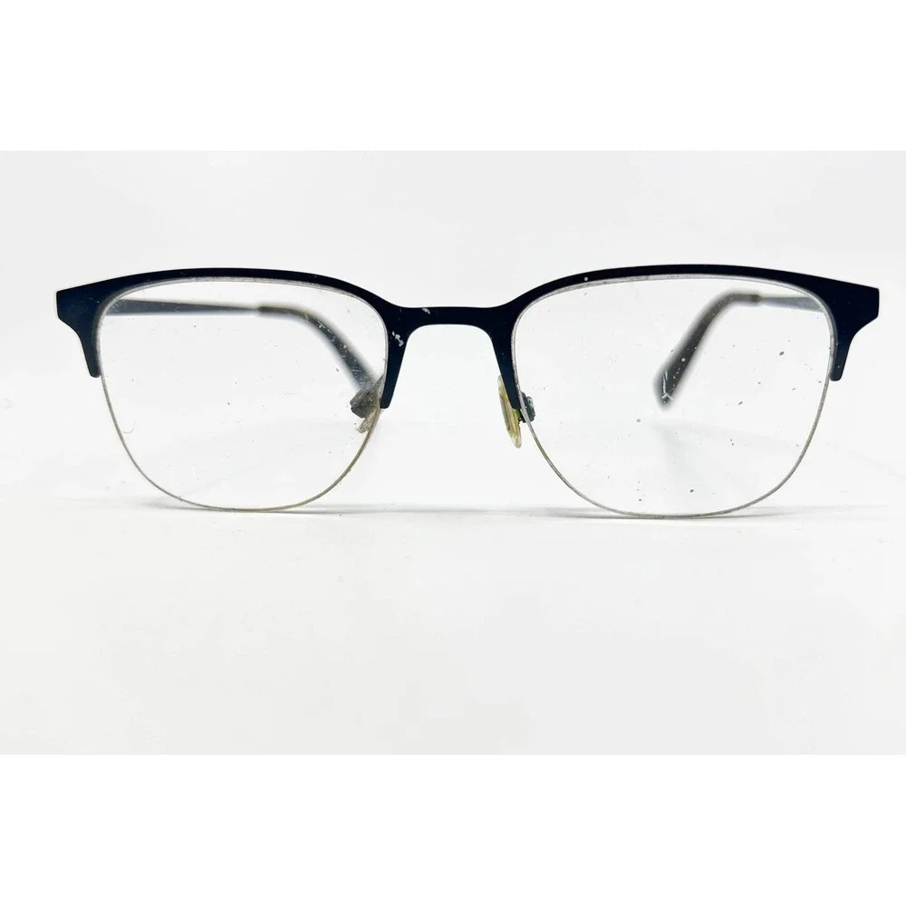 Warby Parker Wallis Eyeglasses Mens Blue Semi Rimless Square 53-20-145 37518
